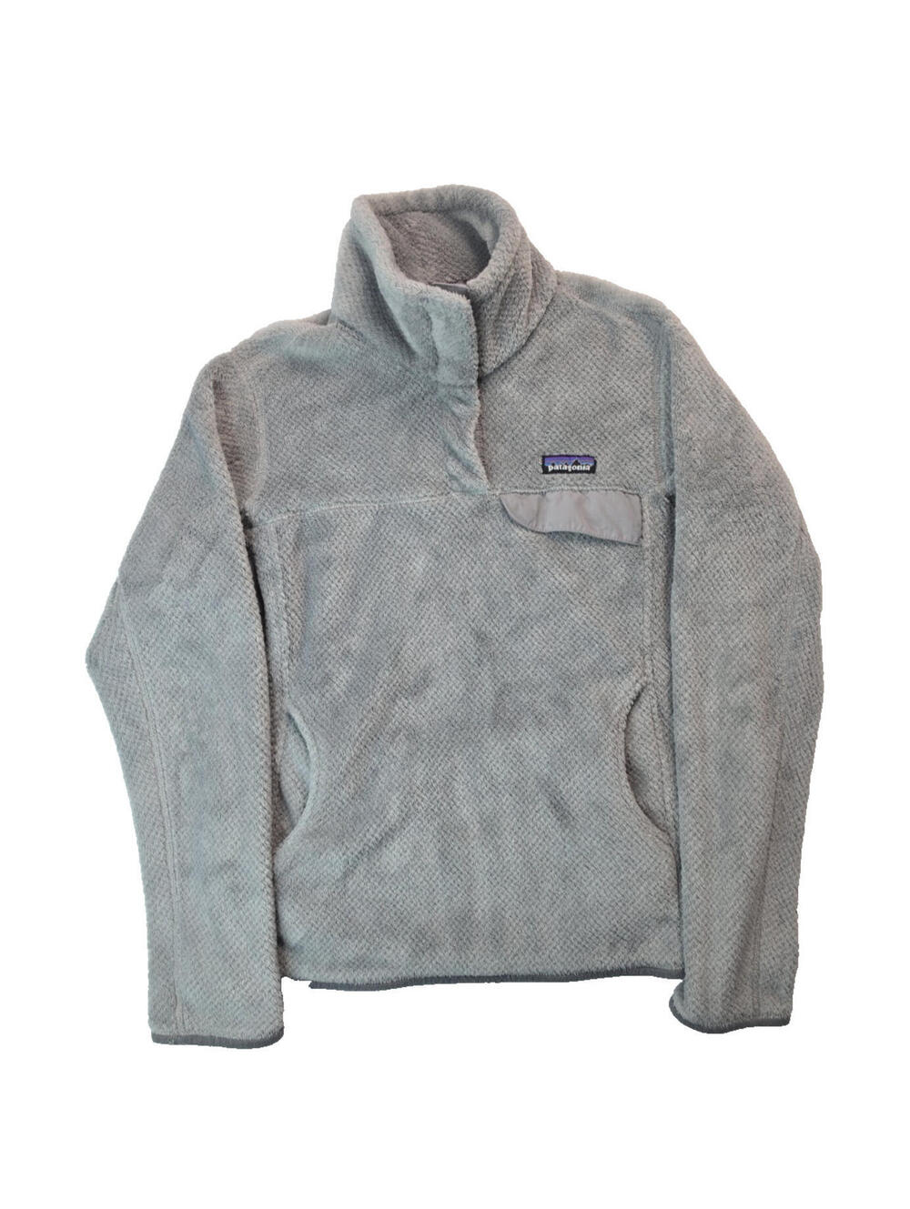 Patagonia Re Tool Arctic Mint Verdigris X-Dye Gray Fleece Snap T Pullover Medium